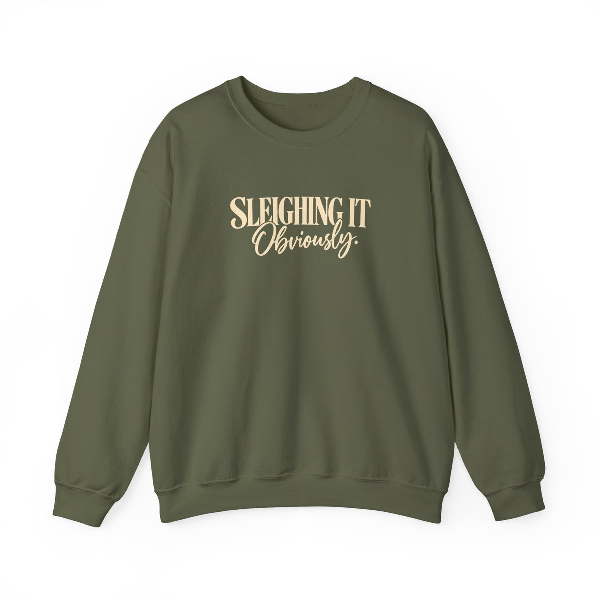 Sleighing It Obviously Crewneck Sweatshirt