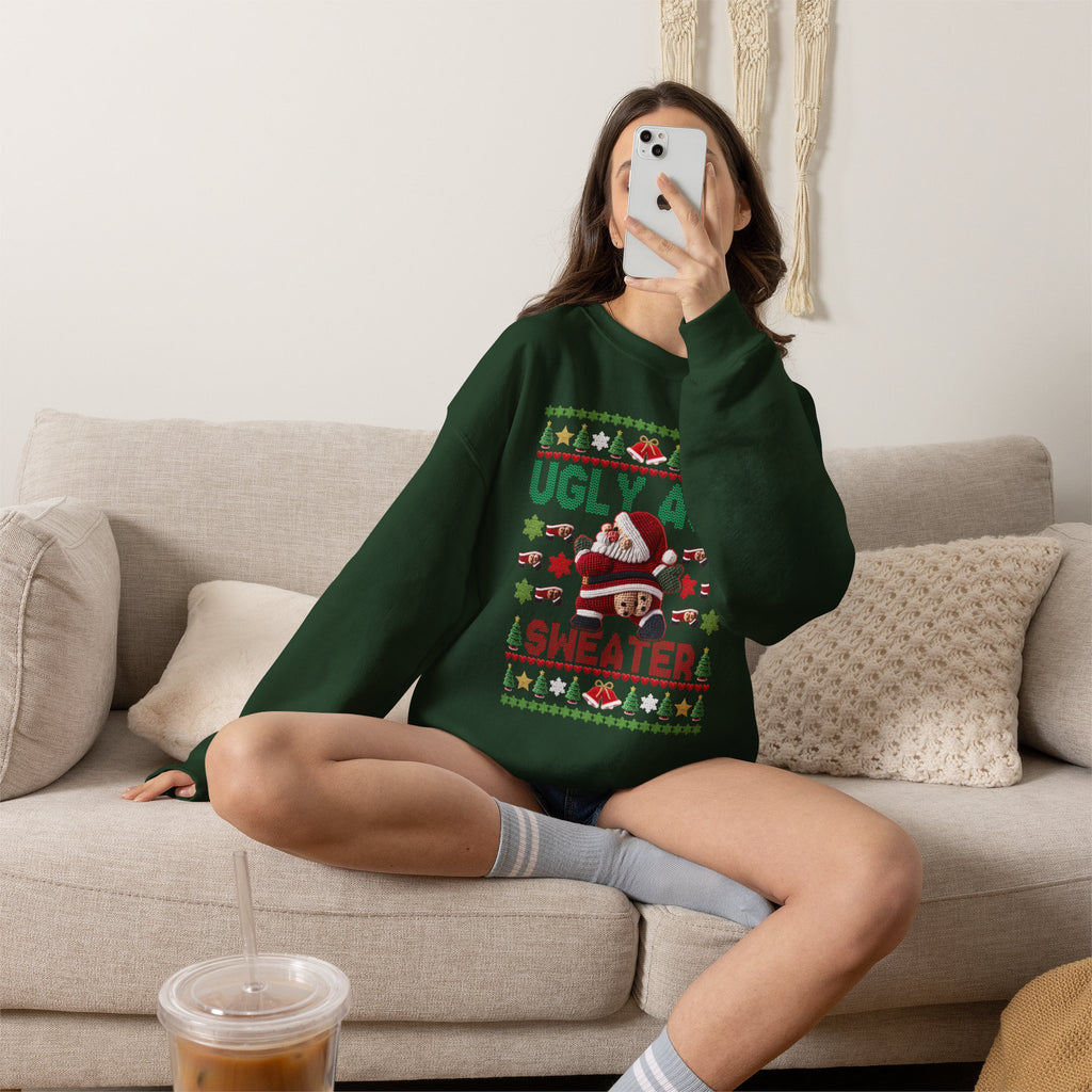 Funny Ugly Christmas Sweater, Ugly Ass Sweater Sweatshirt, Sarcastic Christmas Shirt, Adult Holiday Party Outfit, Gag Gift