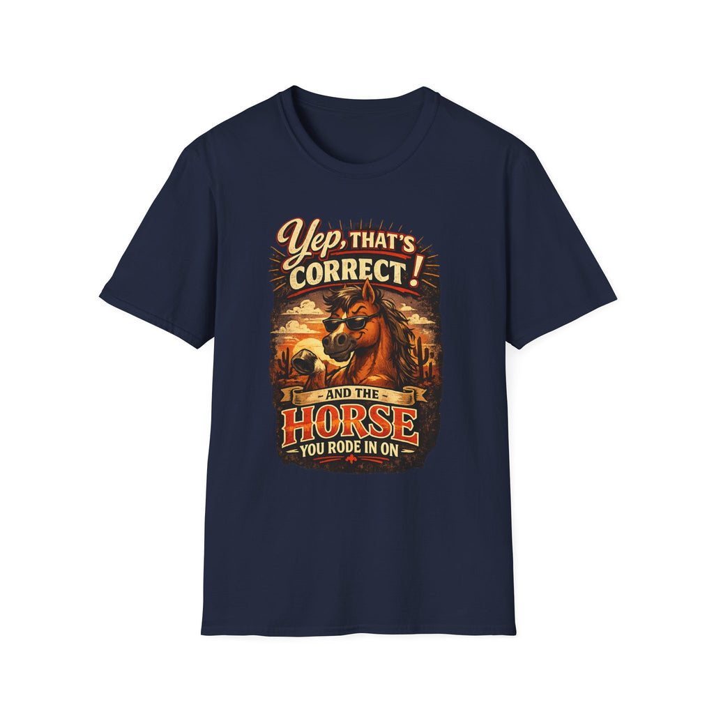 Yep That’s Correct! Horse Retro Graphic T‑Shirt