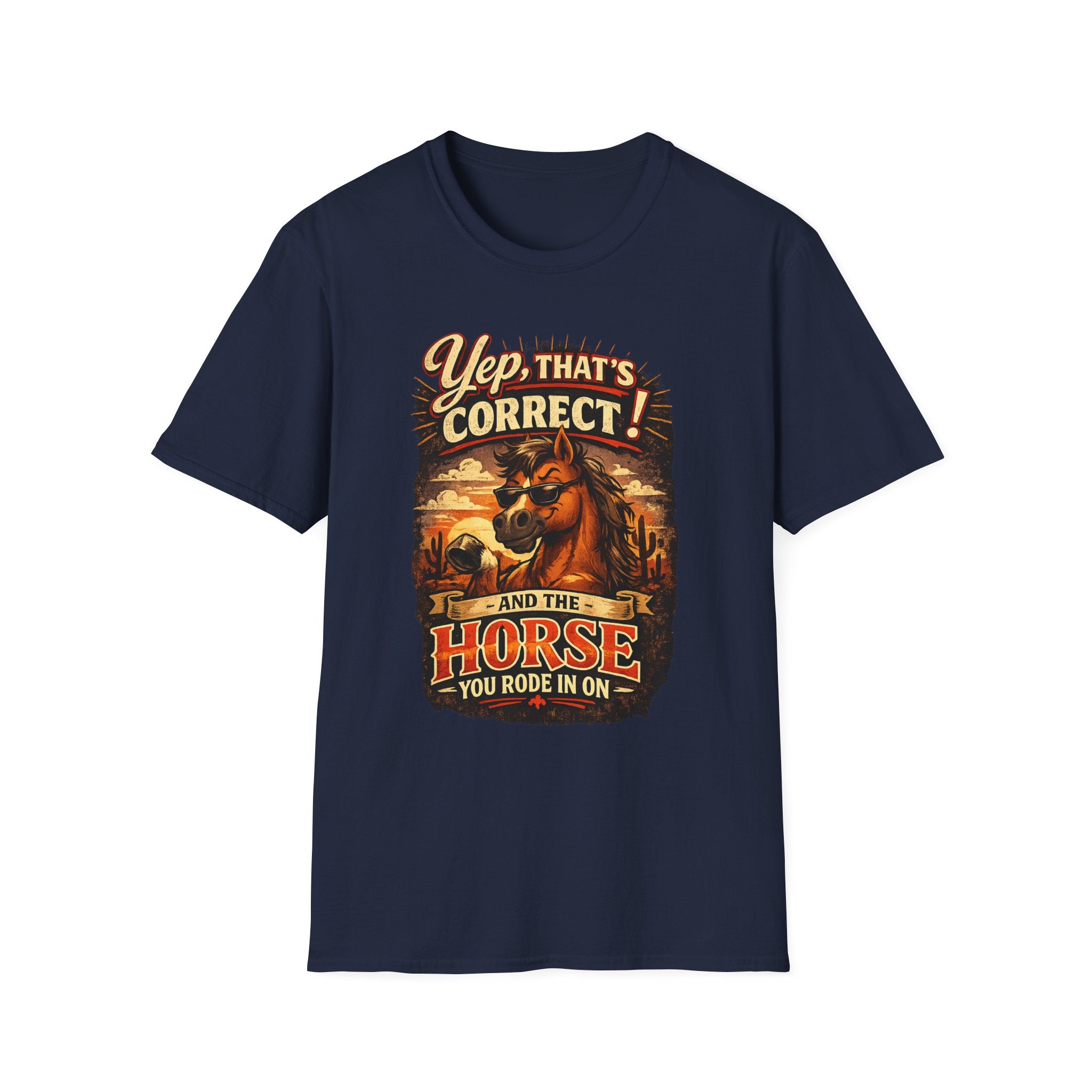 Yep That’s Correct! Horse Retro Graphic T‑Shirt