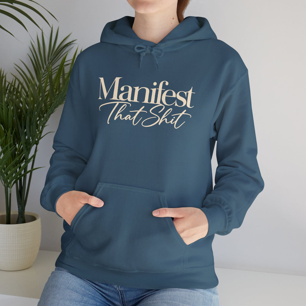 Hoodie Manifest That Shit Minimal Script Pullover