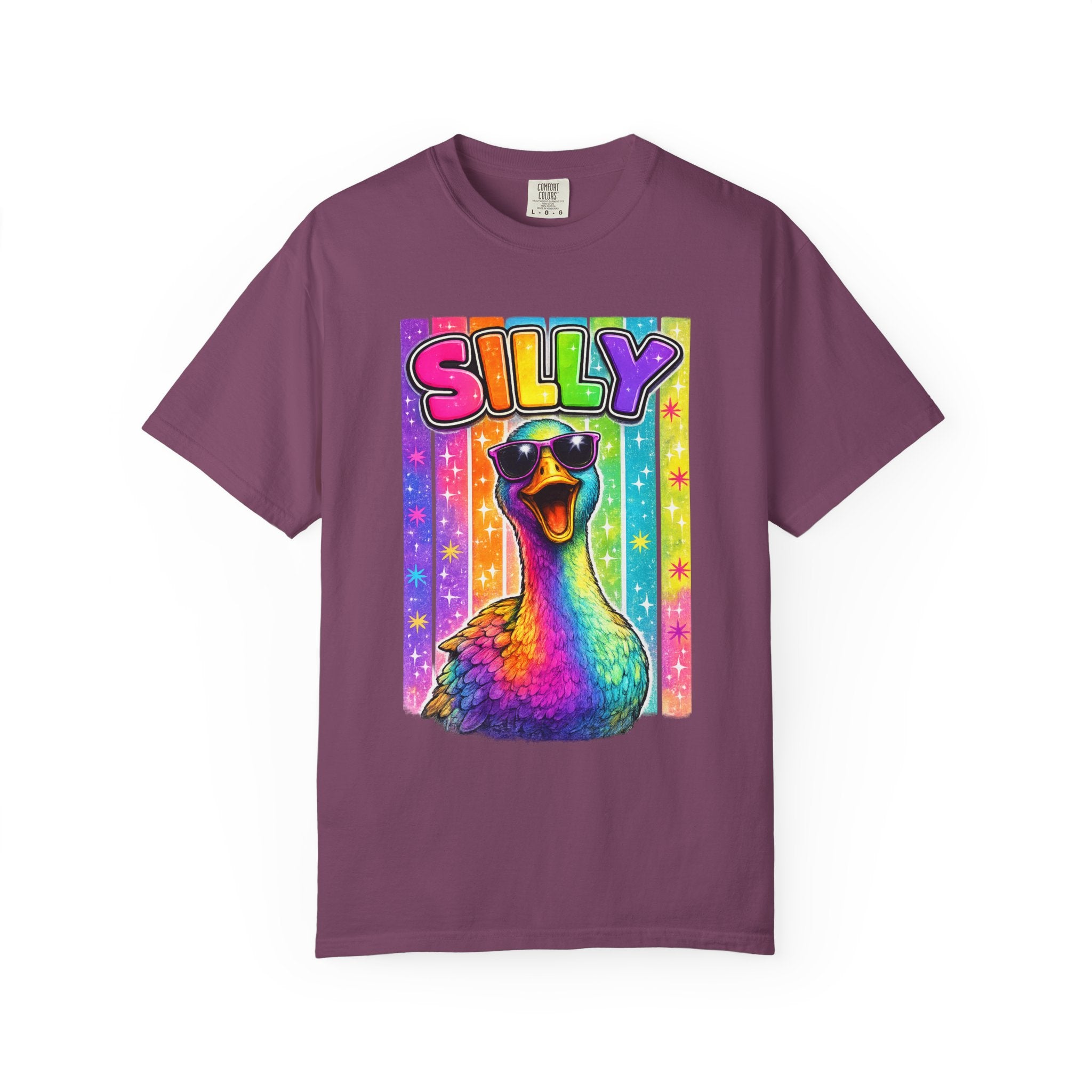 Silly Rainbow Goose T Shirt