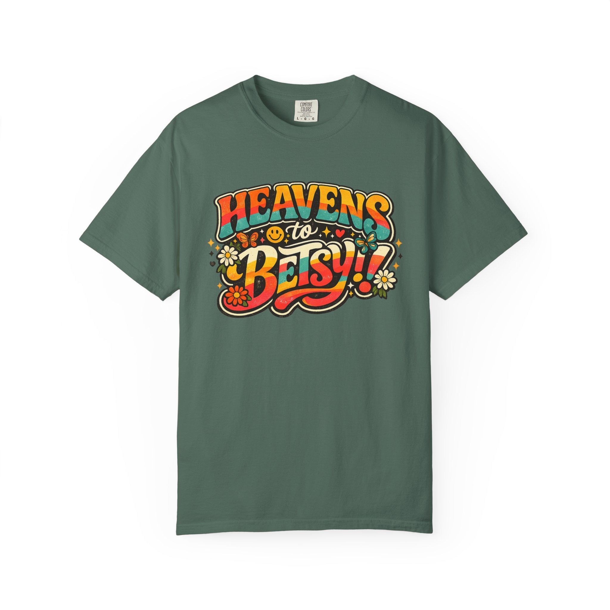 Heavens to Betsy Retro Floral Graphic T Shirt
