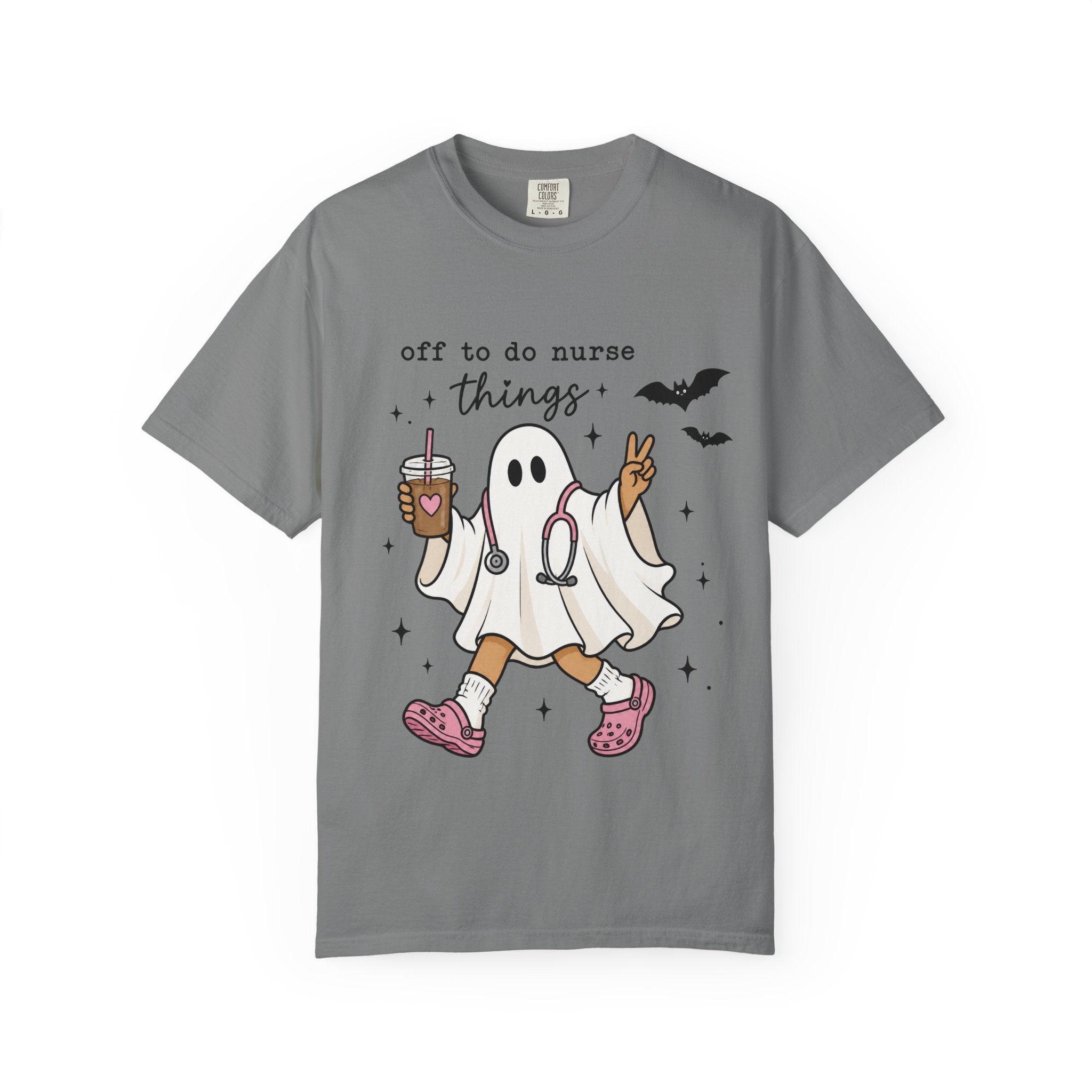Nurse Ghost Halloween T Shirt Off to Do Nurse Things Cute Medical Costume Tee