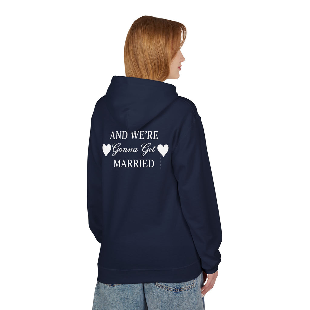Engaged Couple Hoodie And We're Gonna Get Married Wedding Announcement Pullover