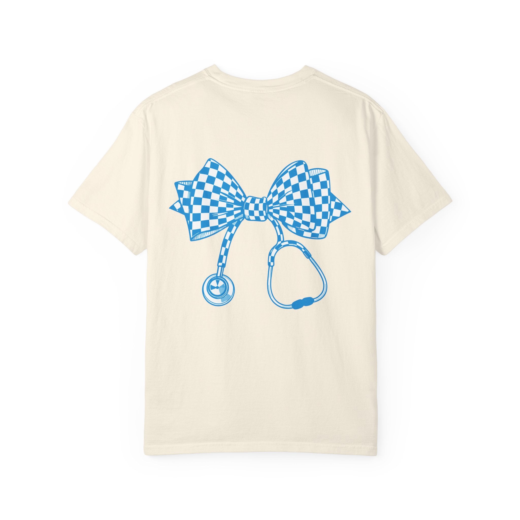Checkerboard Stethoscope T Shirt Cute Nurse Doctor Medical Tee