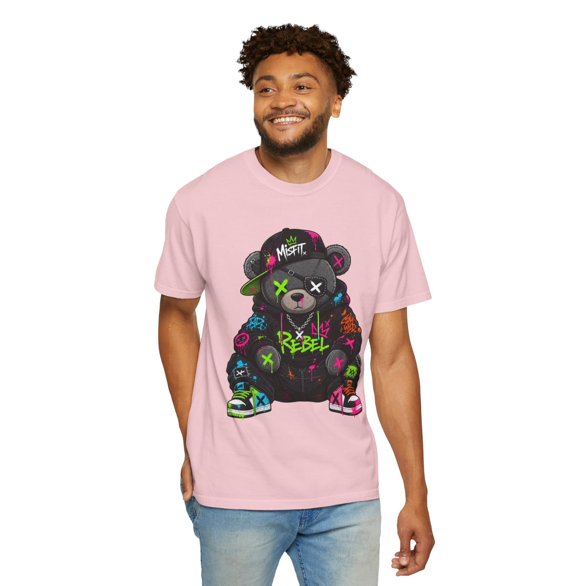 Rebel Graffiti Bear T Shirt