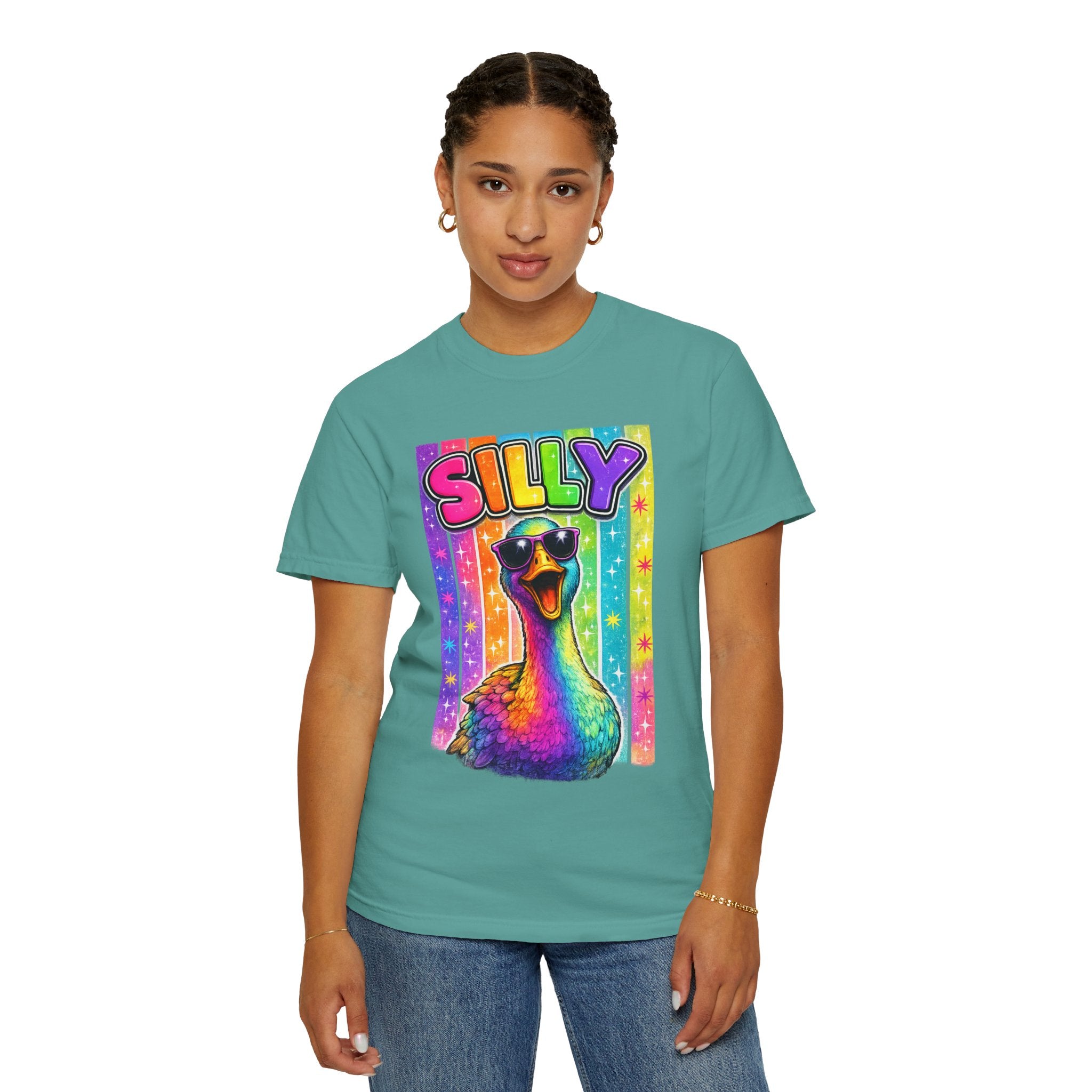 Silly Rainbow Goose T Shirt