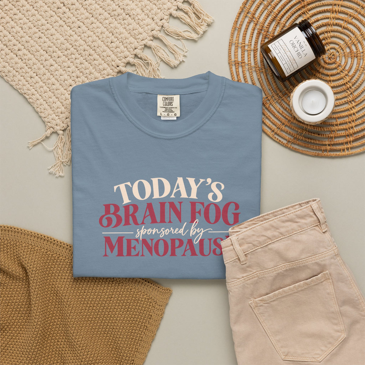 Today's Brain Fog Inspired by Menopause Tee shirt | Funny Menopause Tee