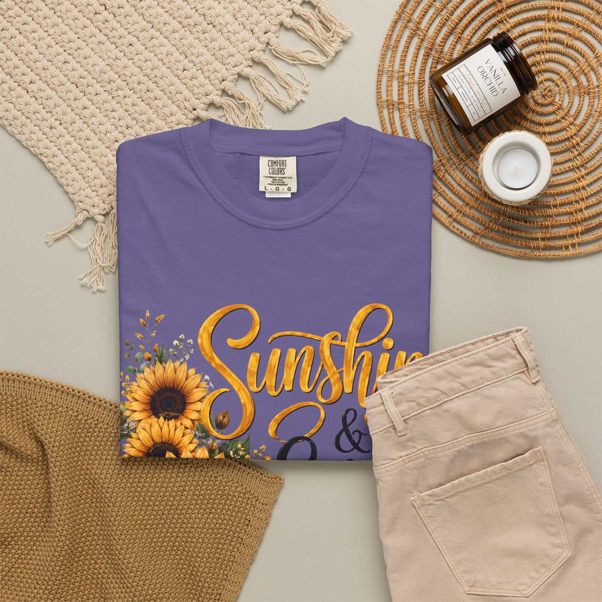 Sunshine and Scrubs Sunflower Nurse T Shirt