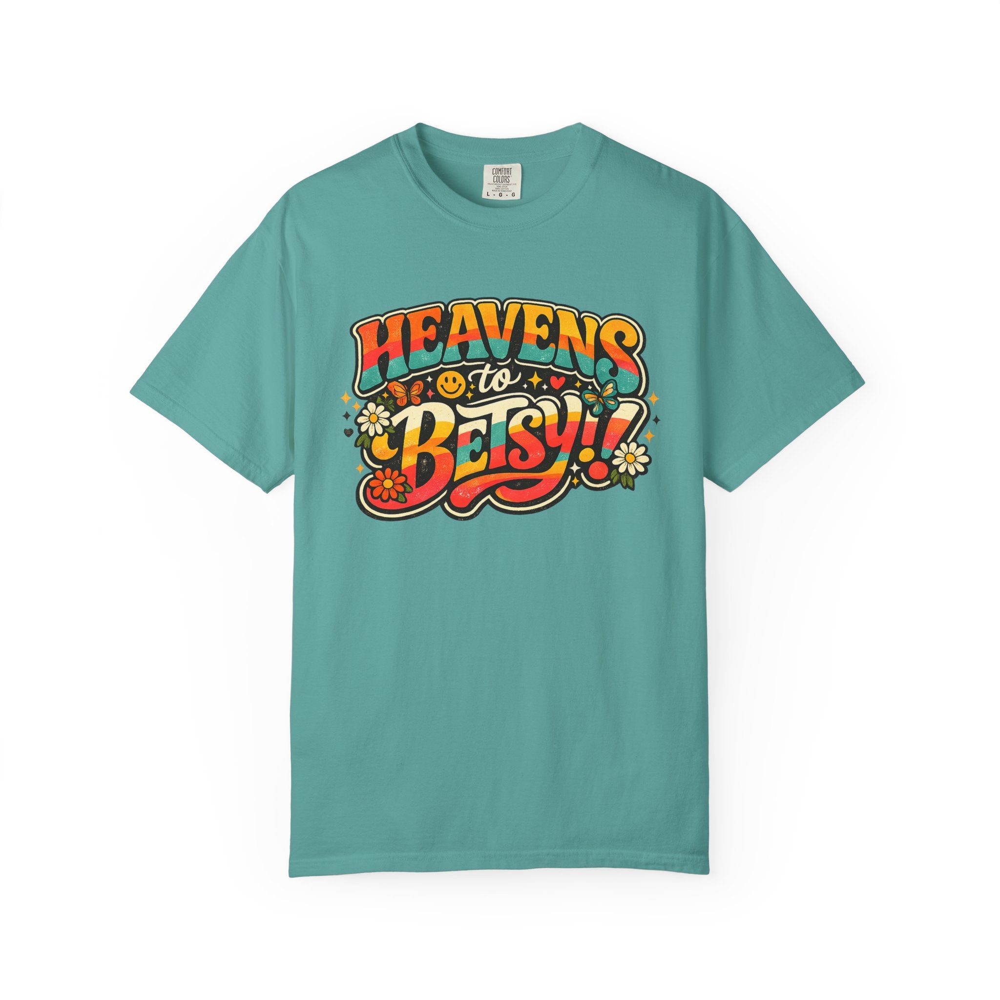 Heavens to Betsy Retro Floral Graphic T Shirt