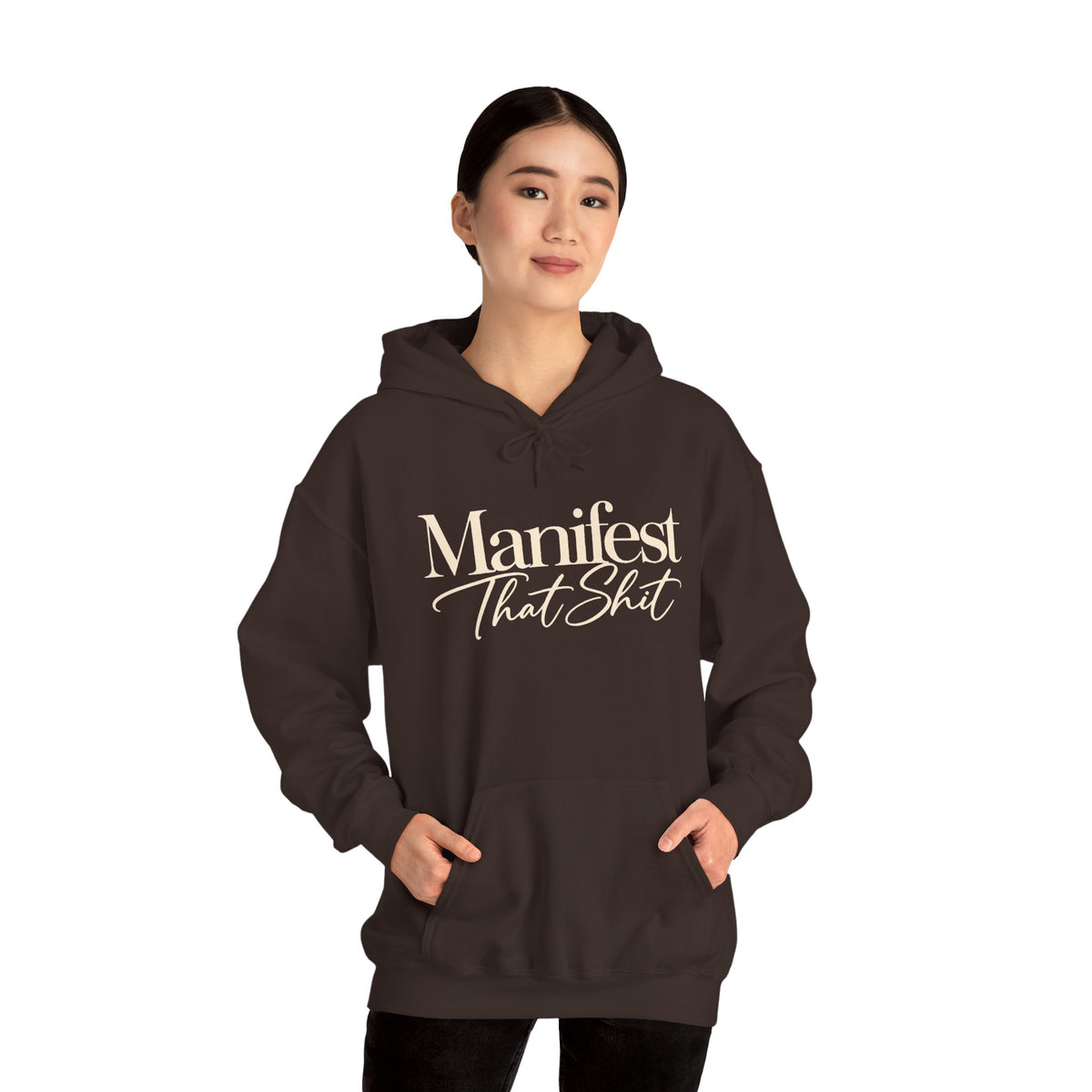Hoodie Manifest That Shit Minimal Script Pullover
