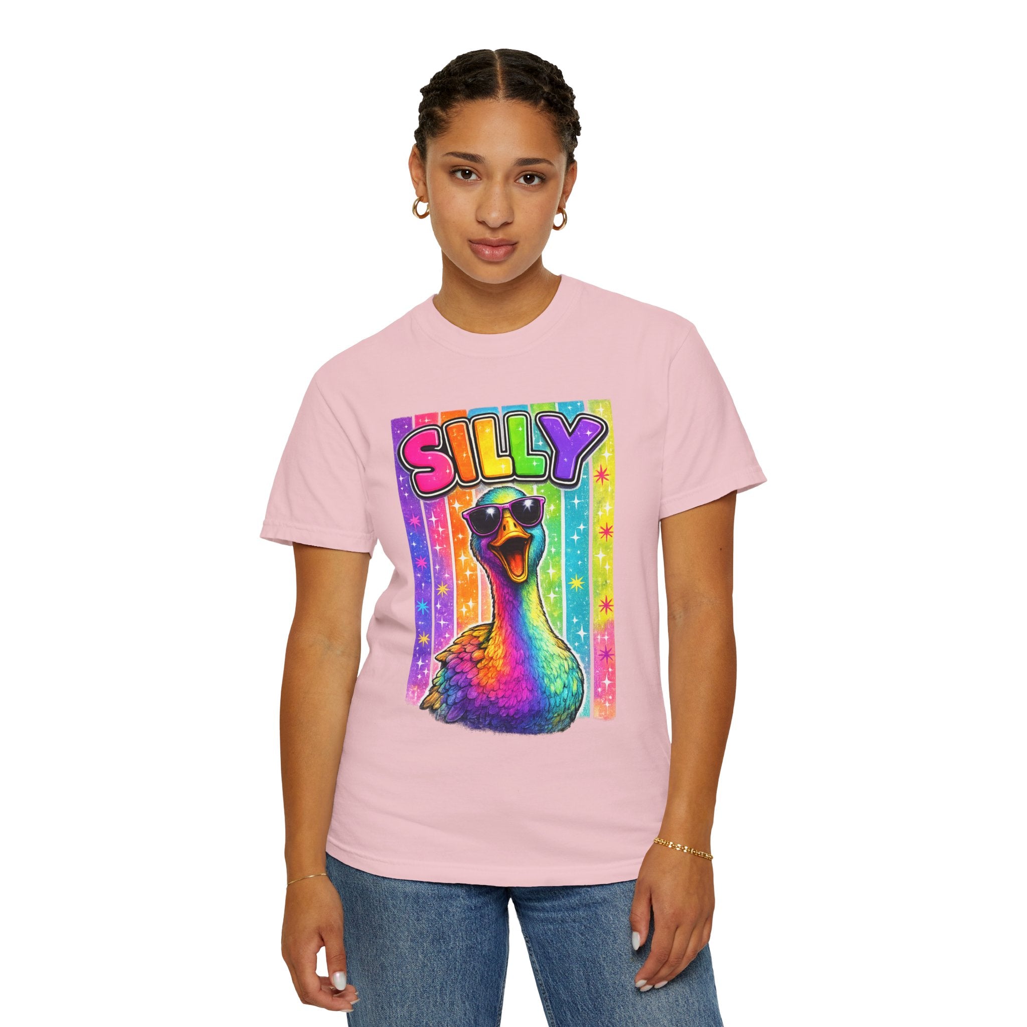 Silly Rainbow Goose T Shirt