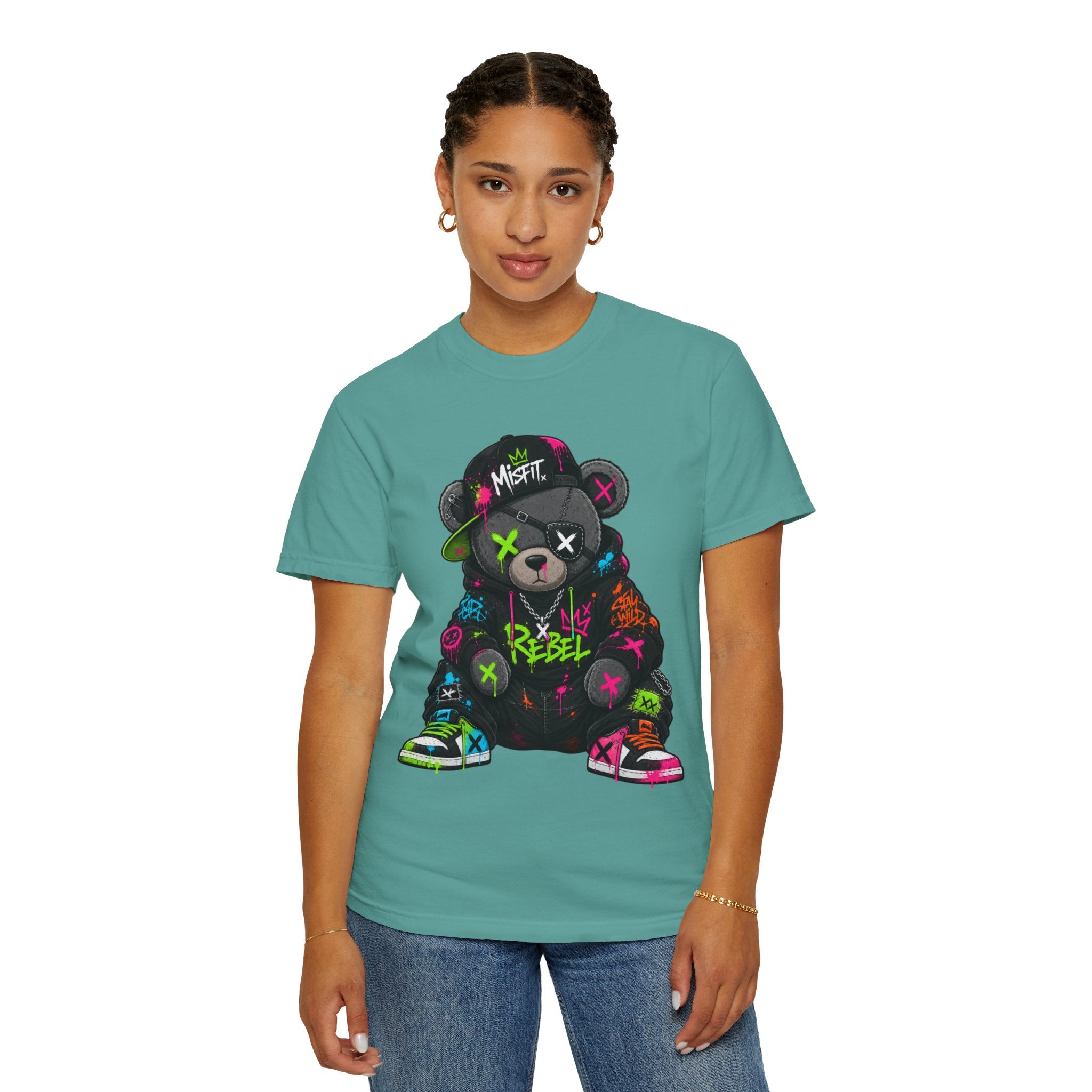 Rebel Graffiti Bear T Shirt