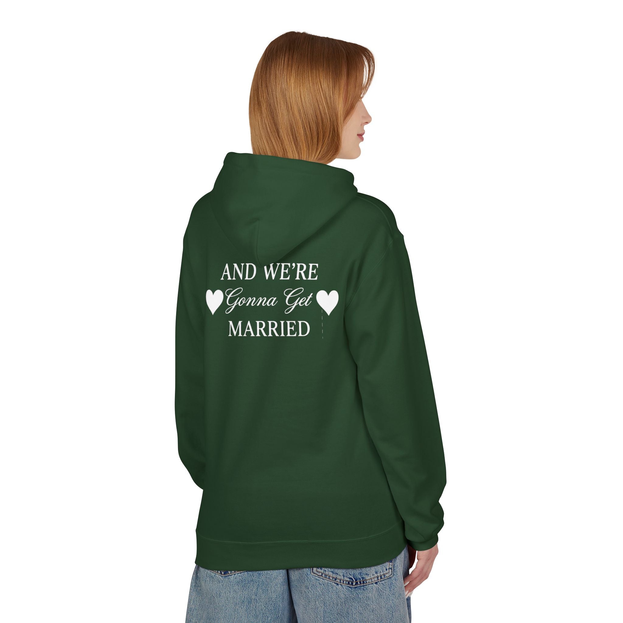 Engaged Couple Hoodie And We're Gonna Get Married Wedding Announcement Pullover