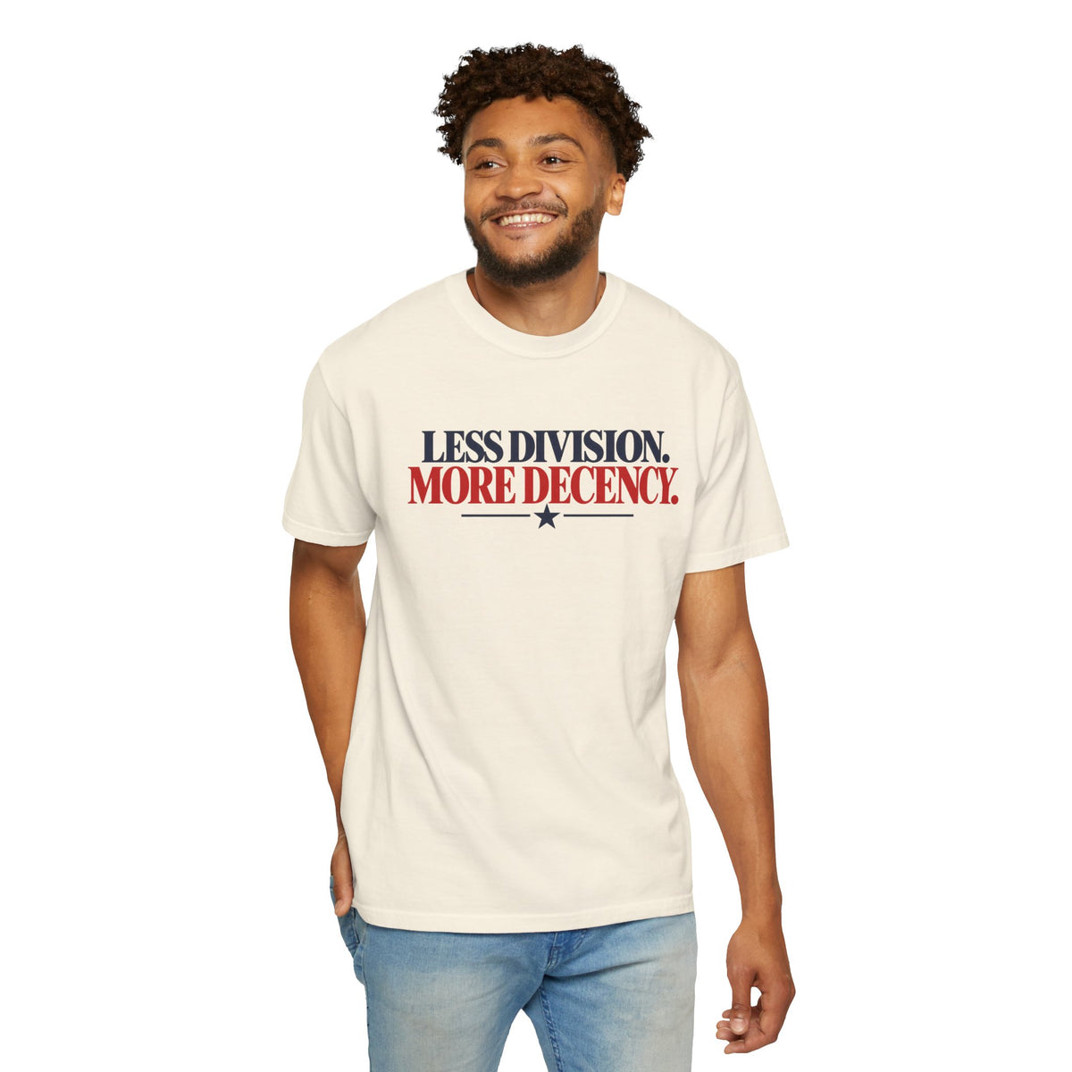 Less Division More Decency Shirt, Kindness Matters Tee, Unity T-Shirt, Comfort Colors Patriotic Shirt, Positive Message Graphic Tee