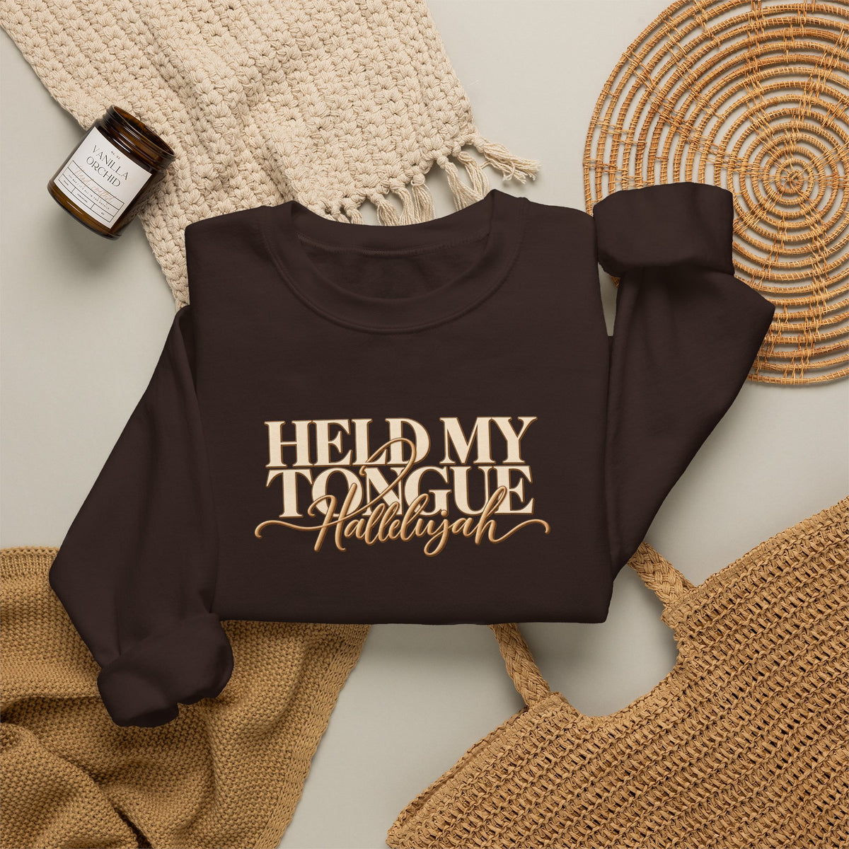 Held My Tongue Hallelujah Sweatshirt, Funny Christian Shirt, Faith Based Sweatshirt, Southern Humor Gift, Christian Women Gift