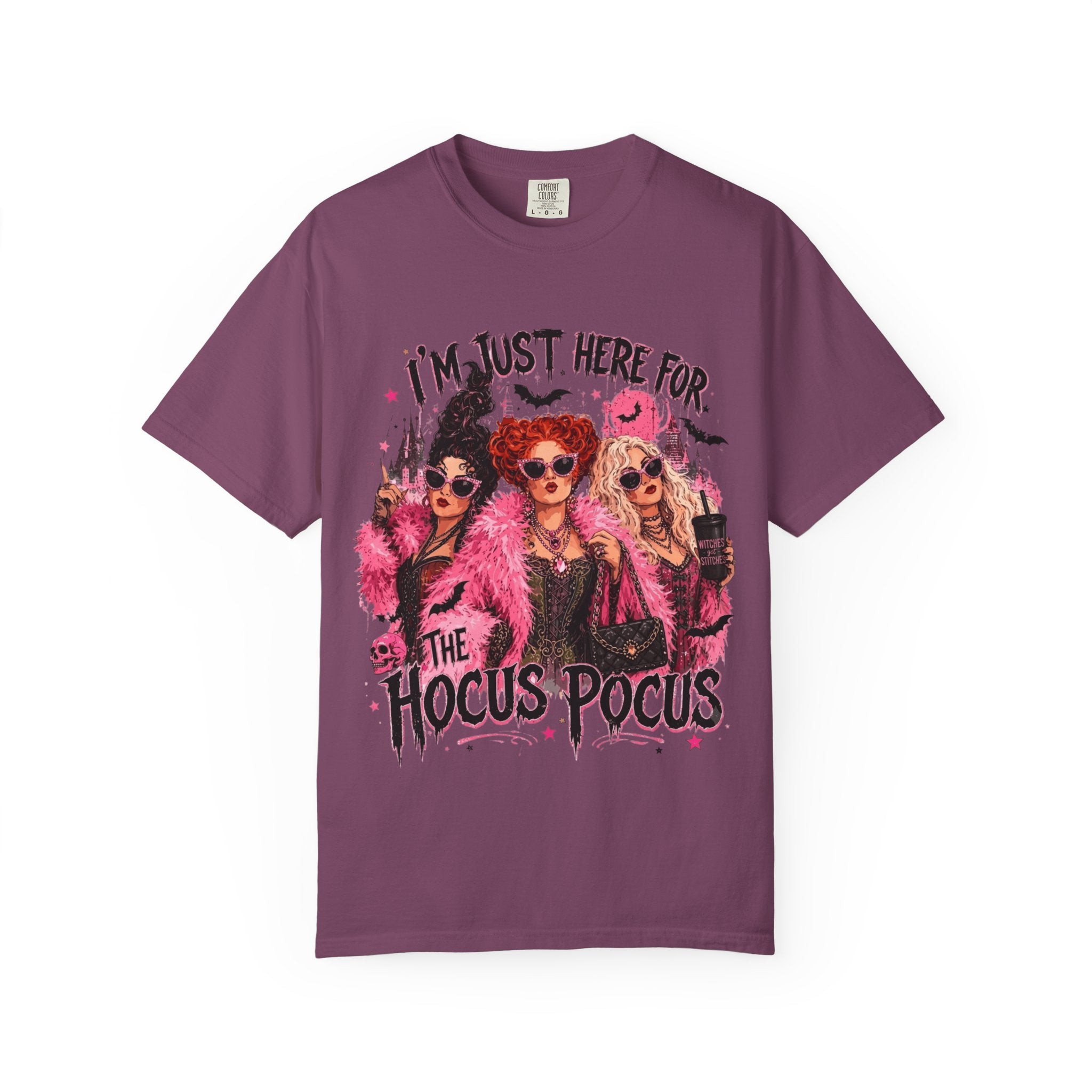 Hocus Pocus Graphic T Shirt Im Just Here for the Hocus Pocus Halloween Tee