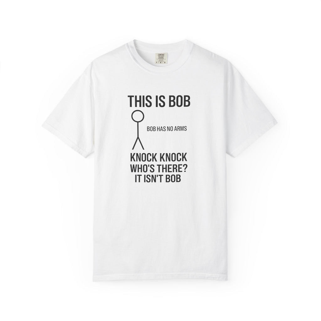 Bob Knock Knock T Shirt Funny Stick Figure This Is Bob Graphic Tee
