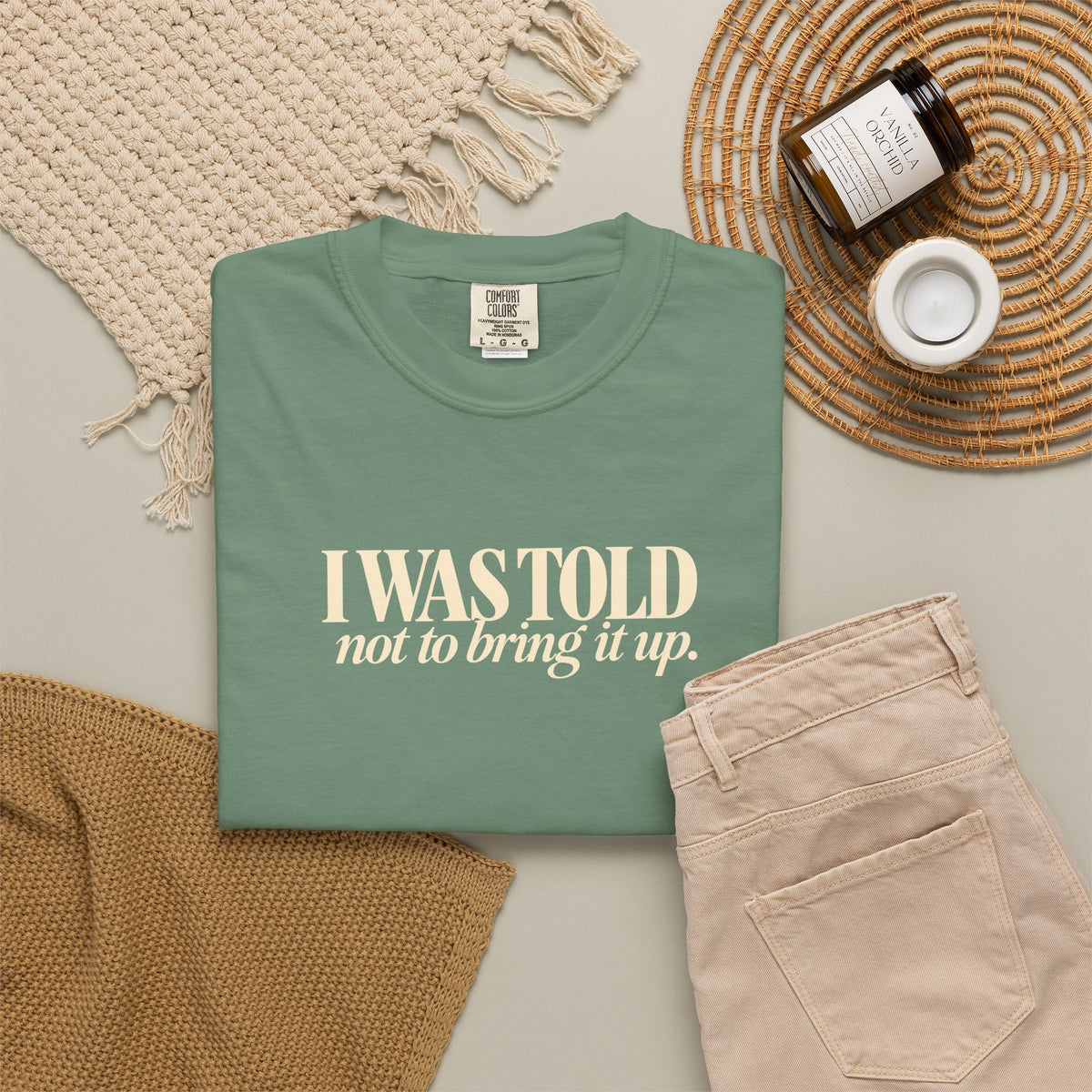 I Was Told Not to Bring It Up T-Shirt | Funny Thanksgiving Tee, His and Hers Thanksgiving Shirts, Couples Thanksgiving Outfit