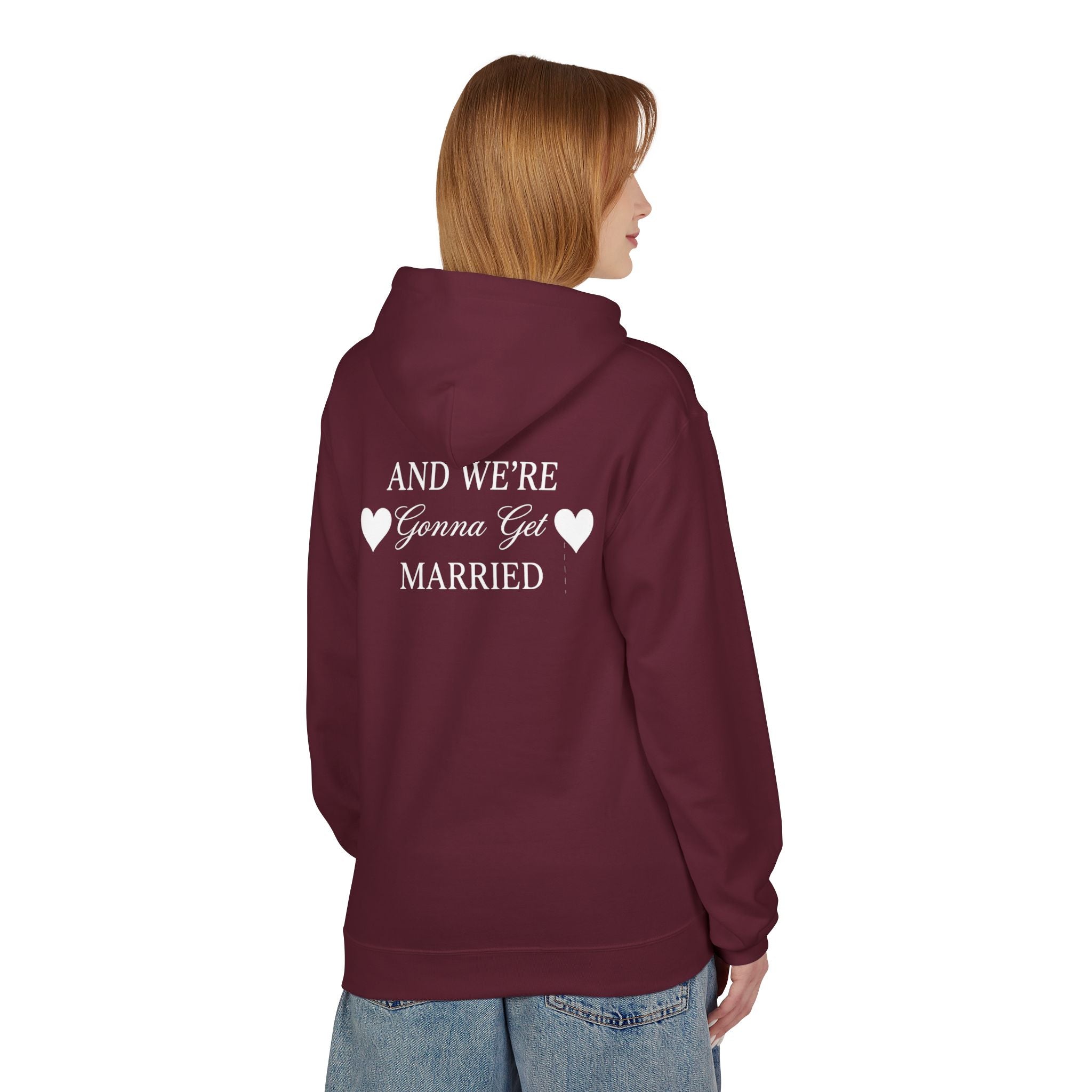 Engaged Couple Hoodie And We're Gonna Get Married Wedding Announcement Pullover