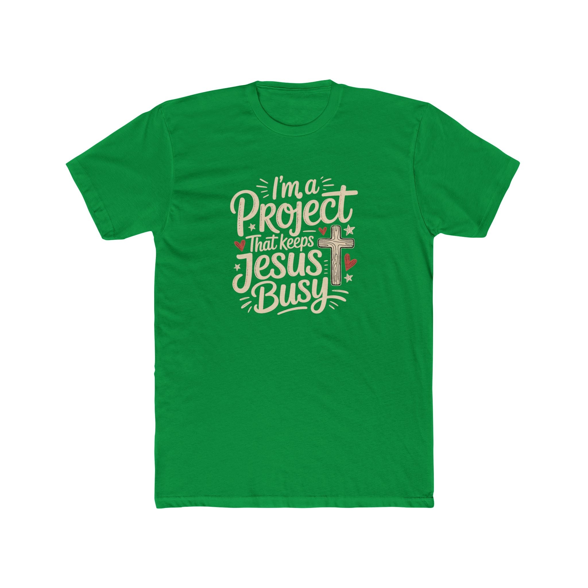 Im a Project That Keeps Jesus Busy Christian Tee