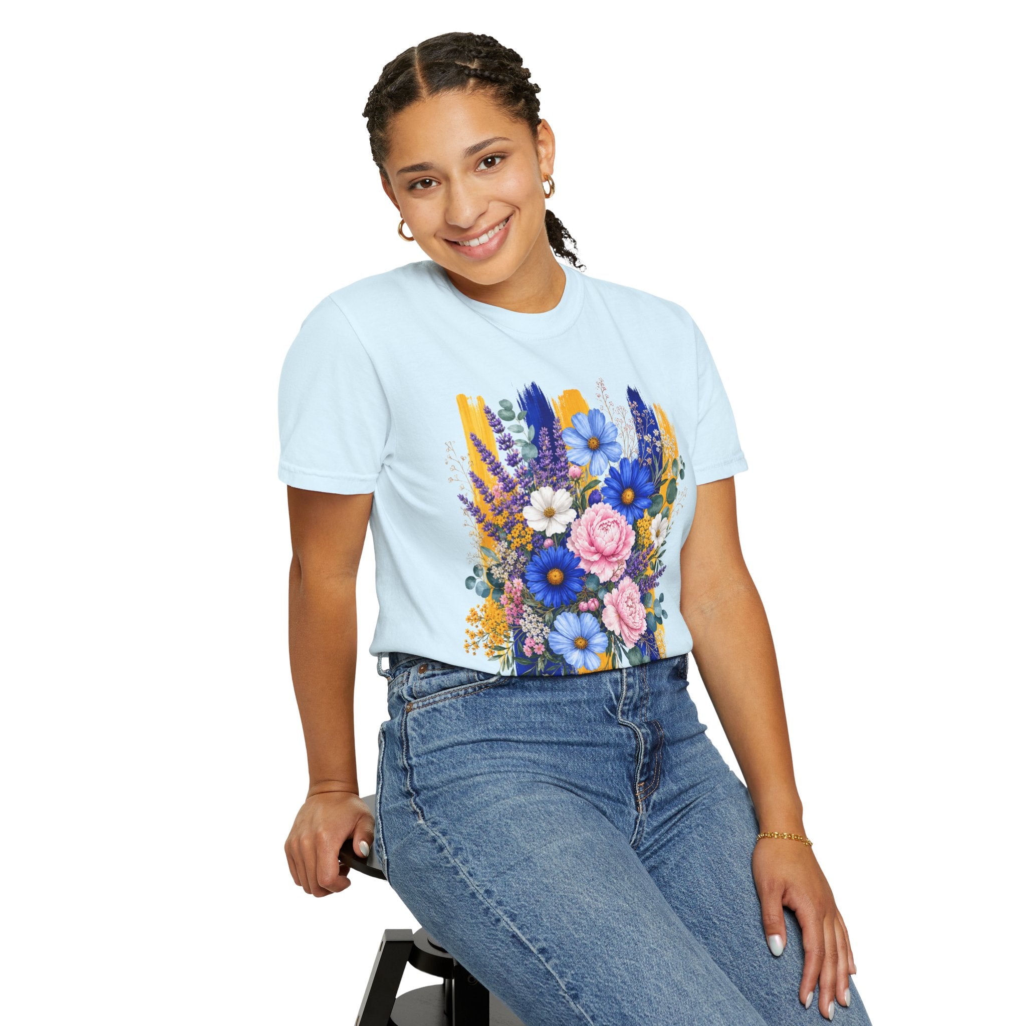 Floral Brushstroke Bouquet T Shirt