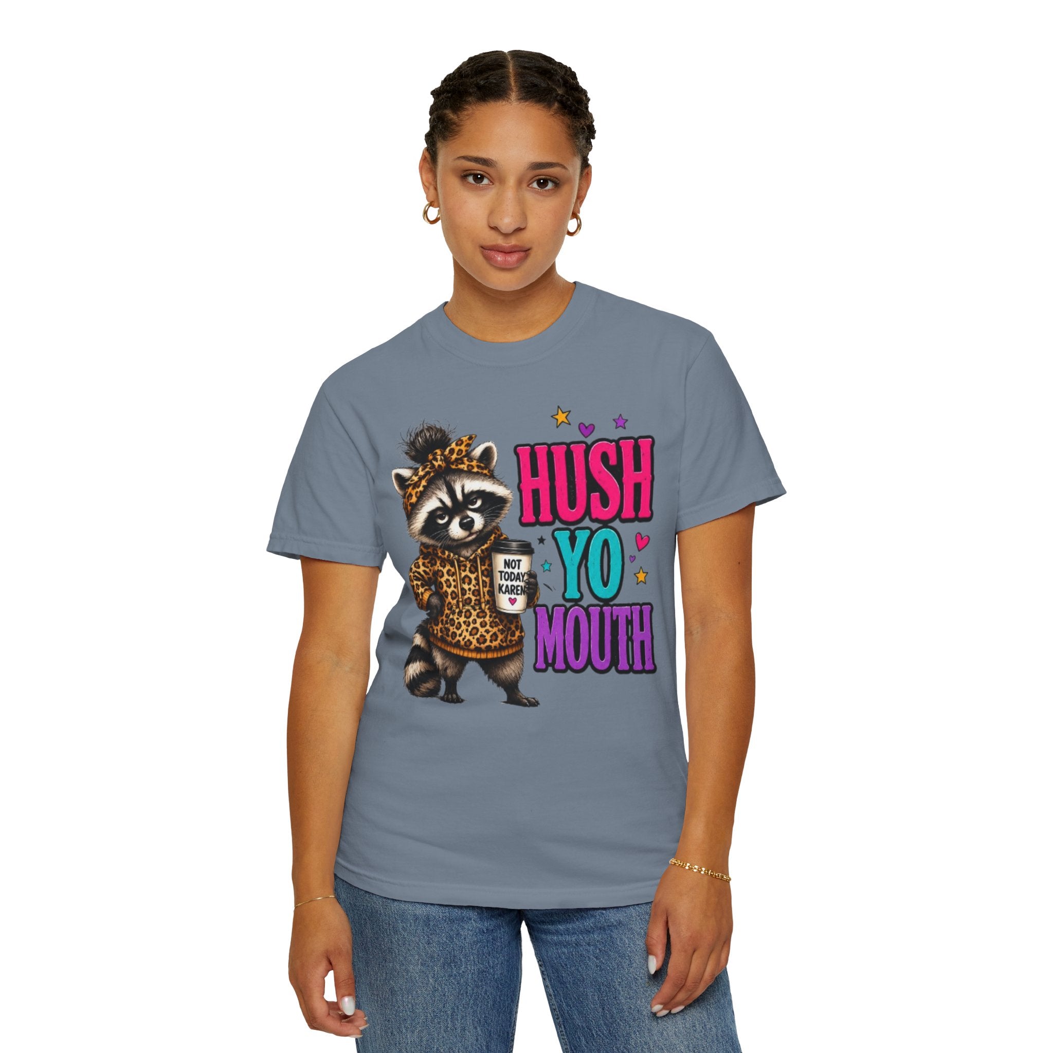 Hush Yo Mouth Raccoon T-Shirt