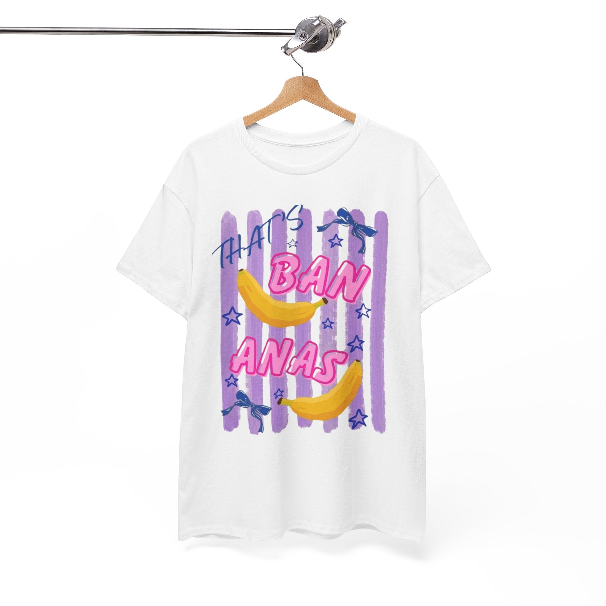 Bananas Graphic Tee — Playful Retro Banana Design with 'Ban Anas' Text