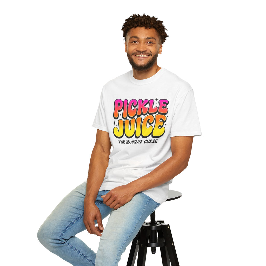 Pickle Juice Retro T-Shirt The 70s Polite Curse Vintage Graphic Tee