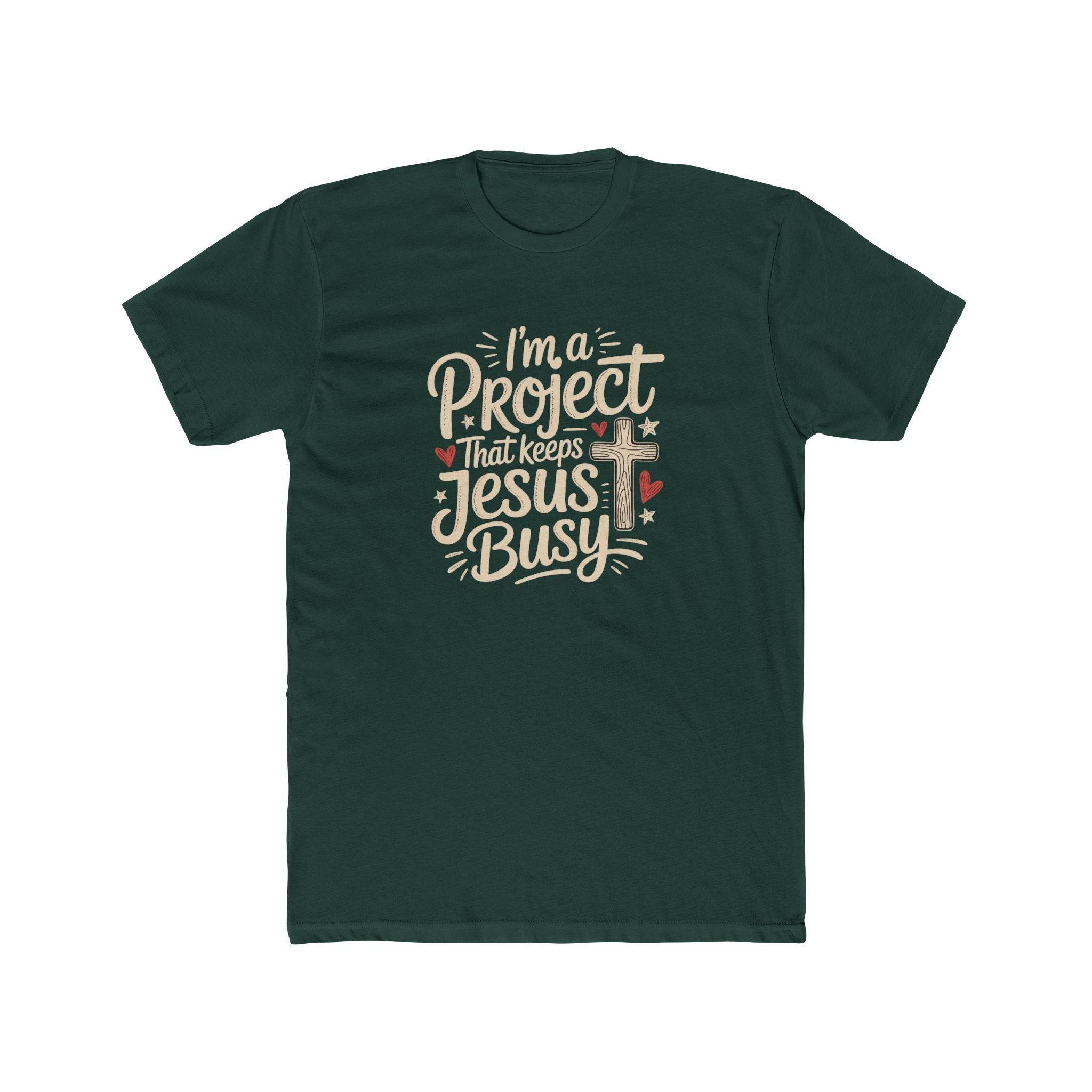 Im a Project That Keeps Jesus Busy Christian Tee