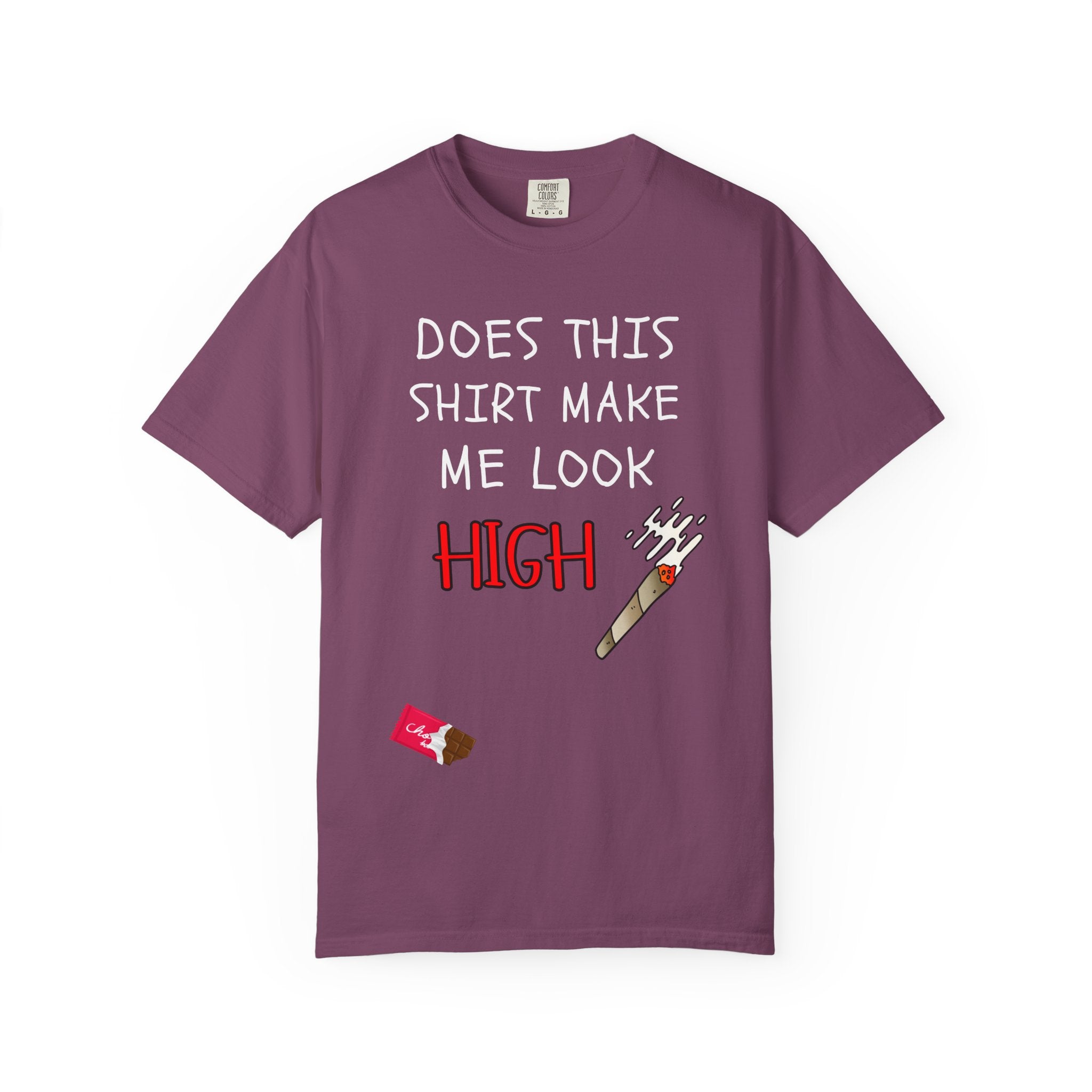 Does This Shirt Make Me Look High T‑Shirt  Funny Stoner Cannabis Graphic Tee