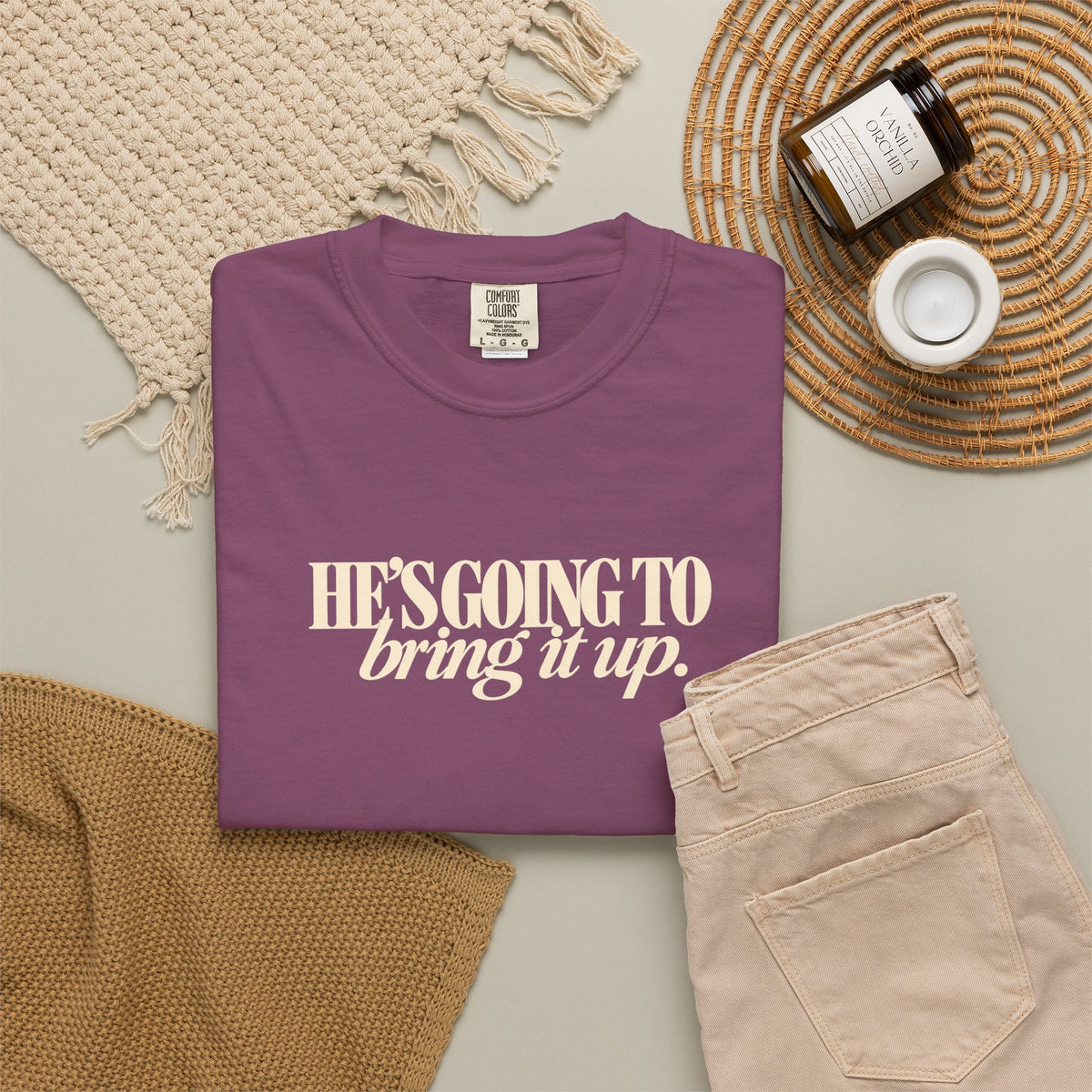Funny Thanksgiving Couple Shirts, I Was Told Not to Bring It Up Tee, Hes Going to Bring It Up Shirt, His Hers Thanksgiving Tees