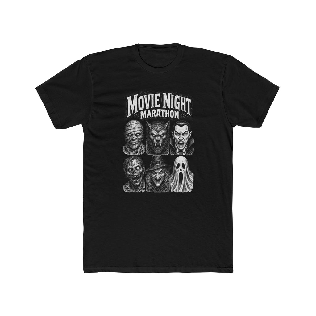 Movie Night Marathon Horror Icons Tee