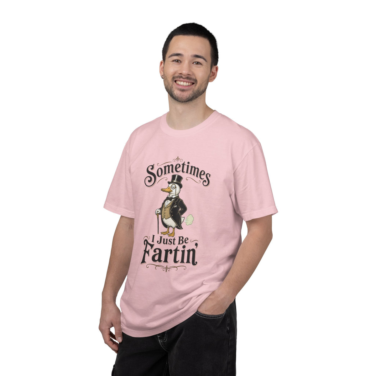 Sometimes I Just Be Fartin Tee Shirt Humorous Vintage Duck Graphic Tee