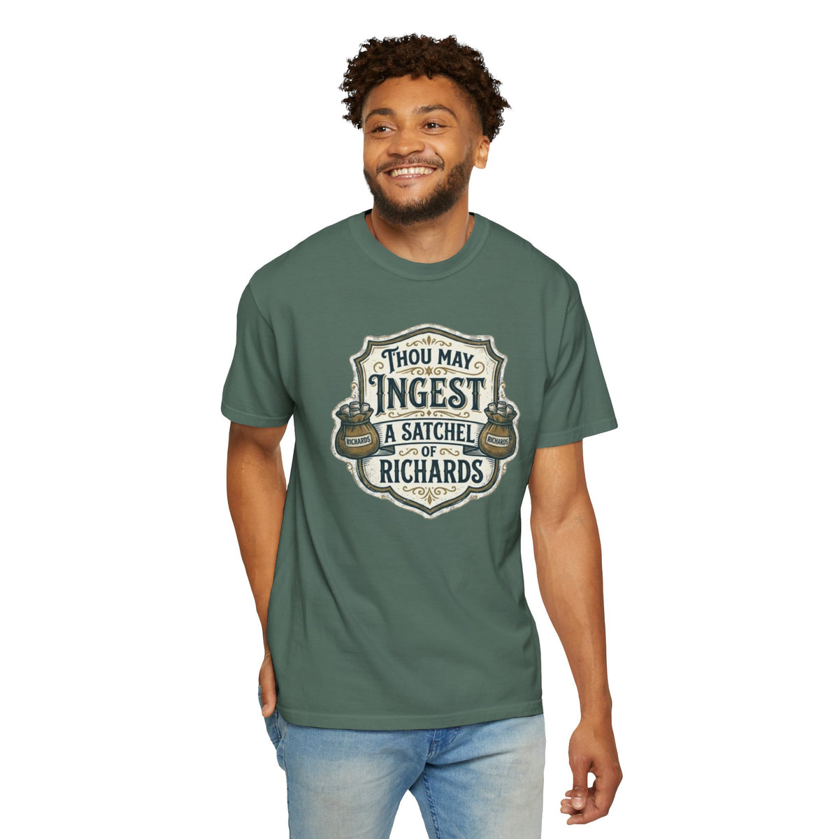 Tee Shirt Thou May Ingest a Satchel of Richards Vintage Apothecary Graphic