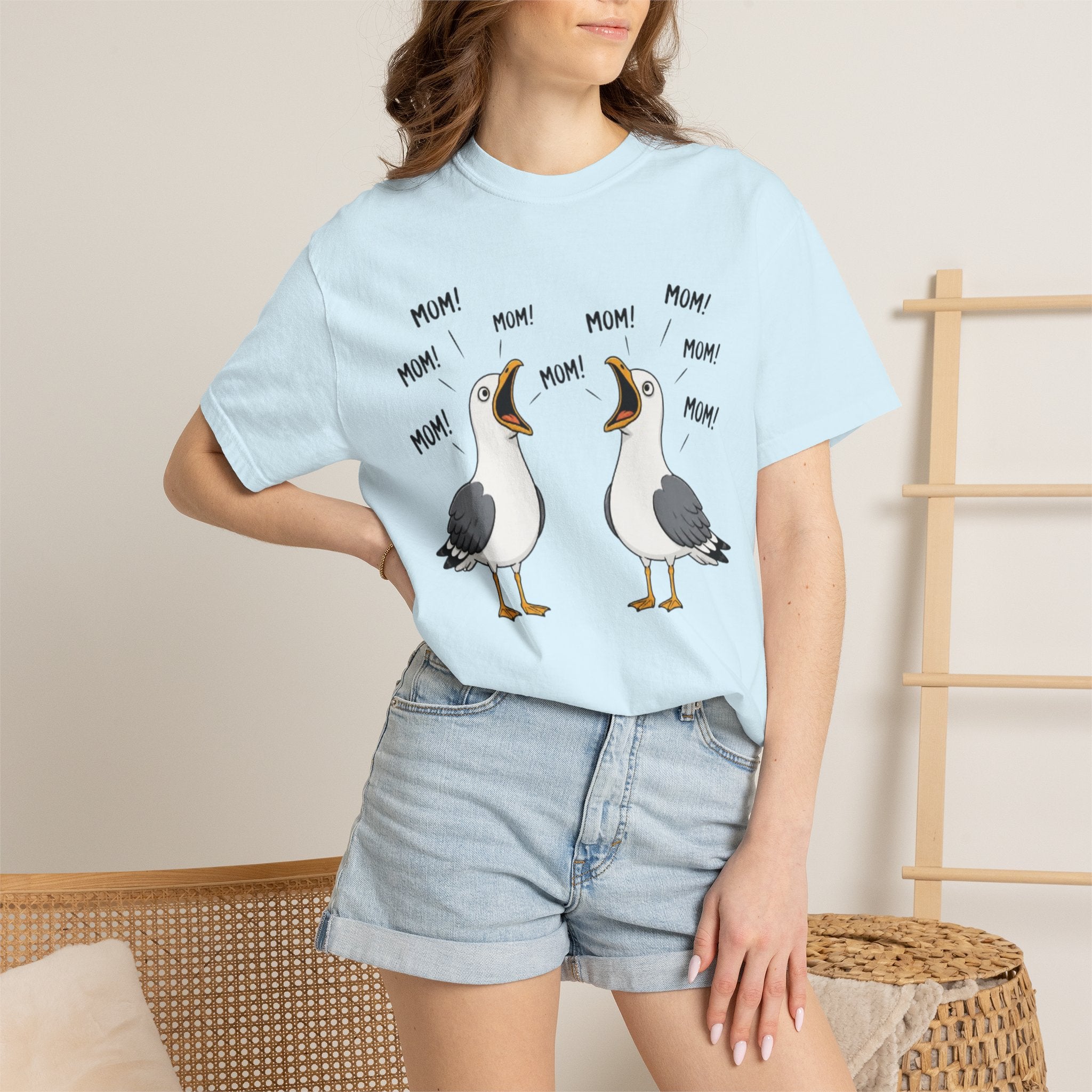 Seagull MOM MOM MOM Graphic T Shirt