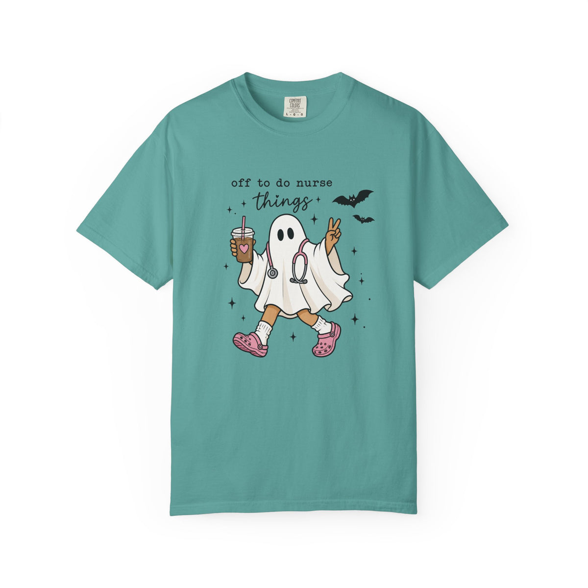 Nurse Ghost Halloween T Shirt Off to Do Nurse Things Cute Medical Costume Tee