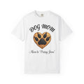 Dog Mom T-Shirt Heart Paw Print Mom to your DOGS name Pet Lover Tee