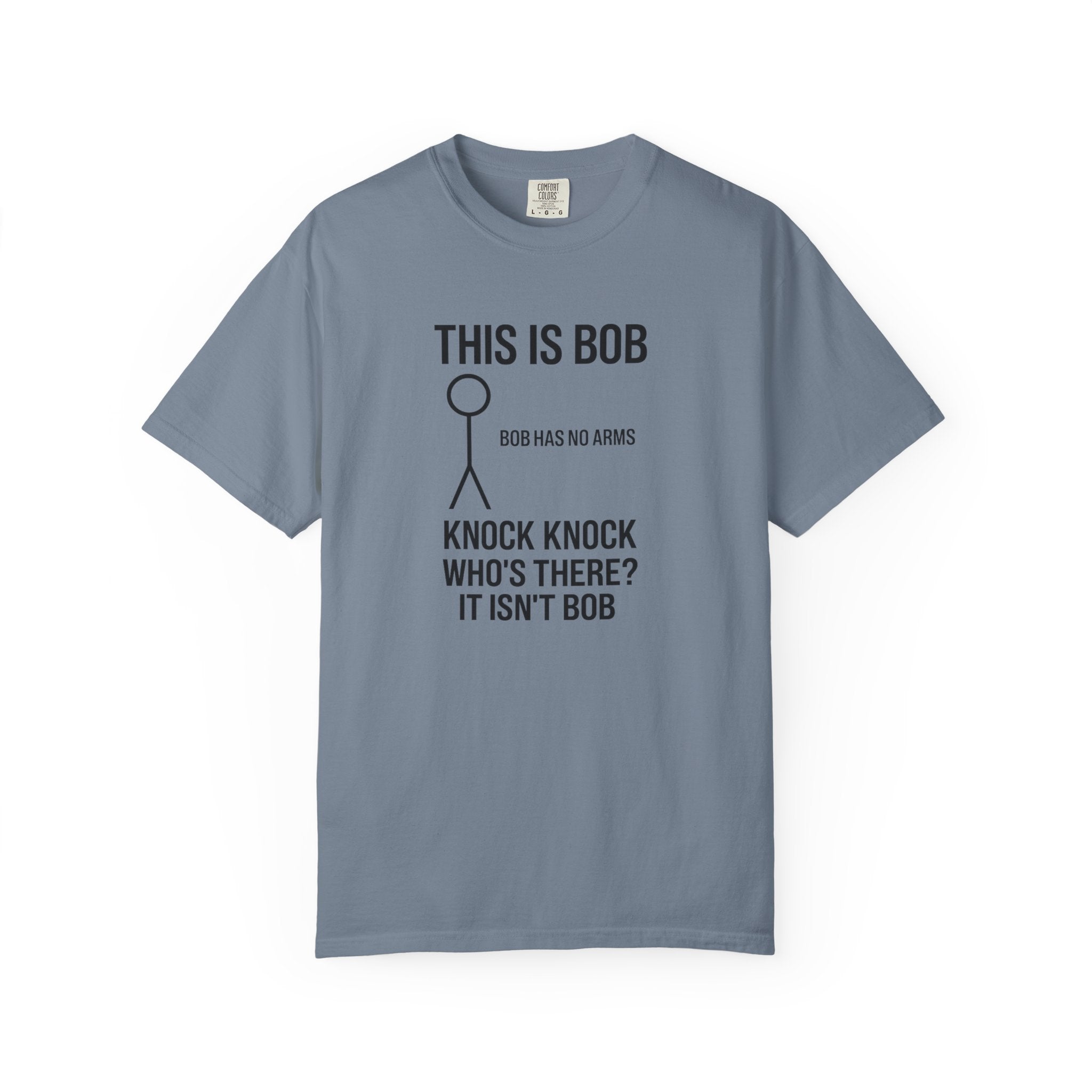 Bob Knock Knock T Shirt Funny Stick Figure This Is Bob Graphic Tee
