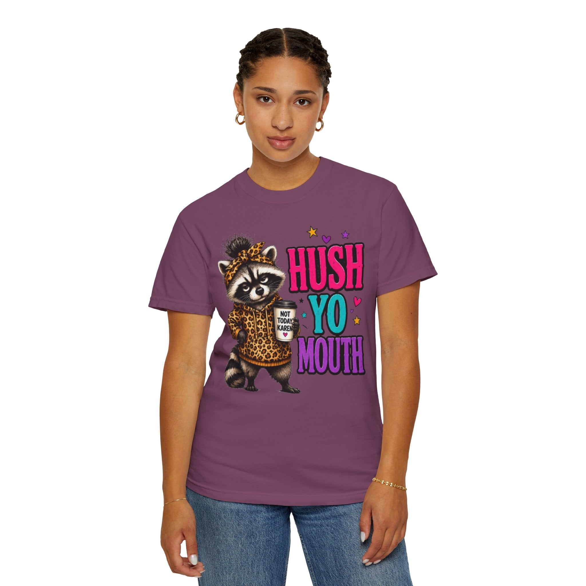 Hush Yo Mouth Raccoon T-Shirt