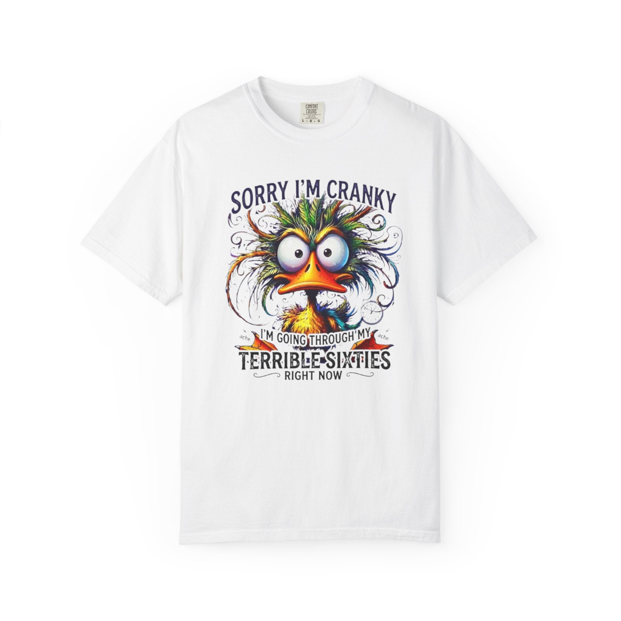 Funny Sorry Im Cranky Going Through My Terrible Sixties T Shirt