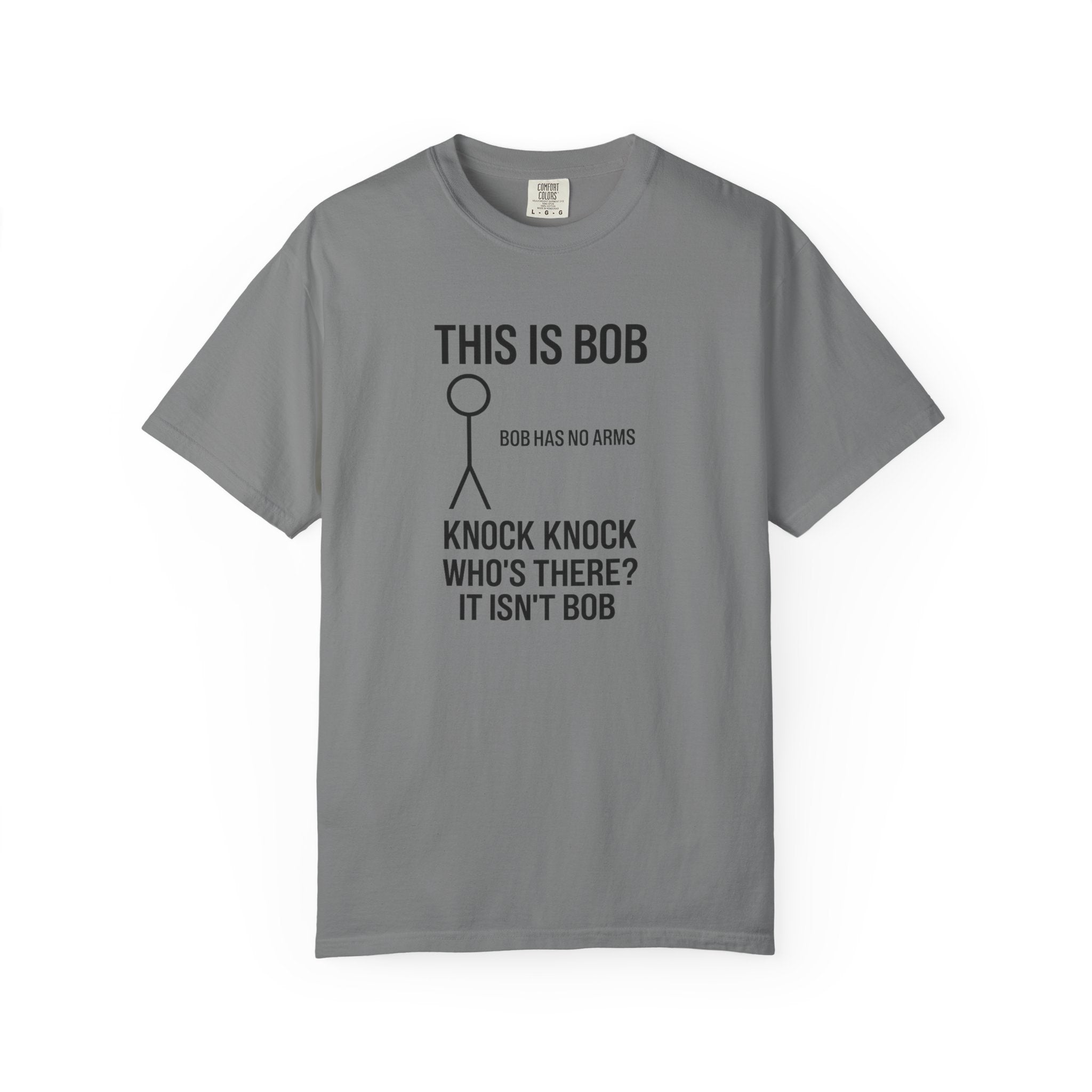 Bob Knock Knock T Shirt Funny Stick Figure This Is Bob Graphic Tee
