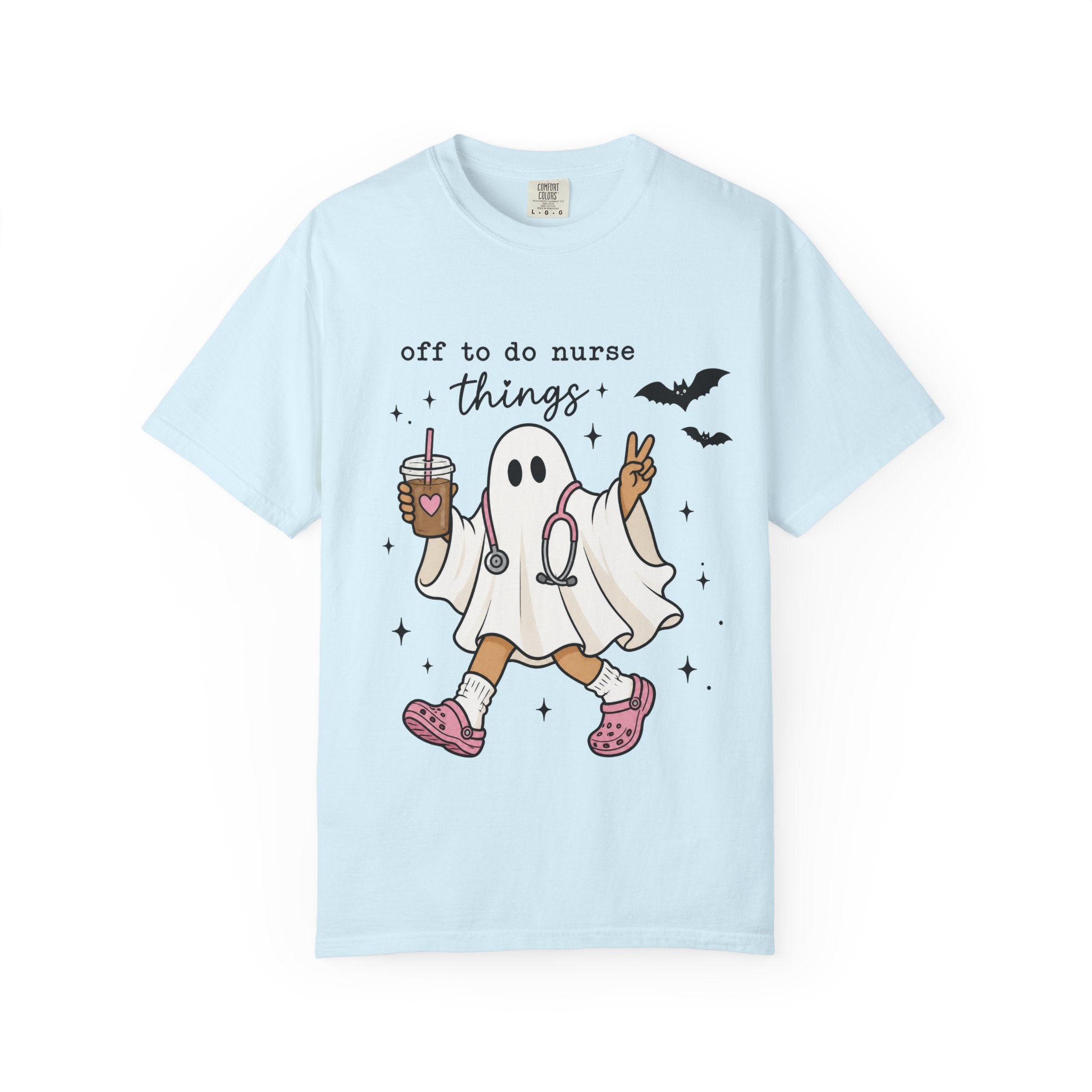 Nurse Ghost Halloween T Shirt Off to Do Nurse Things Cute Medical Costume Tee