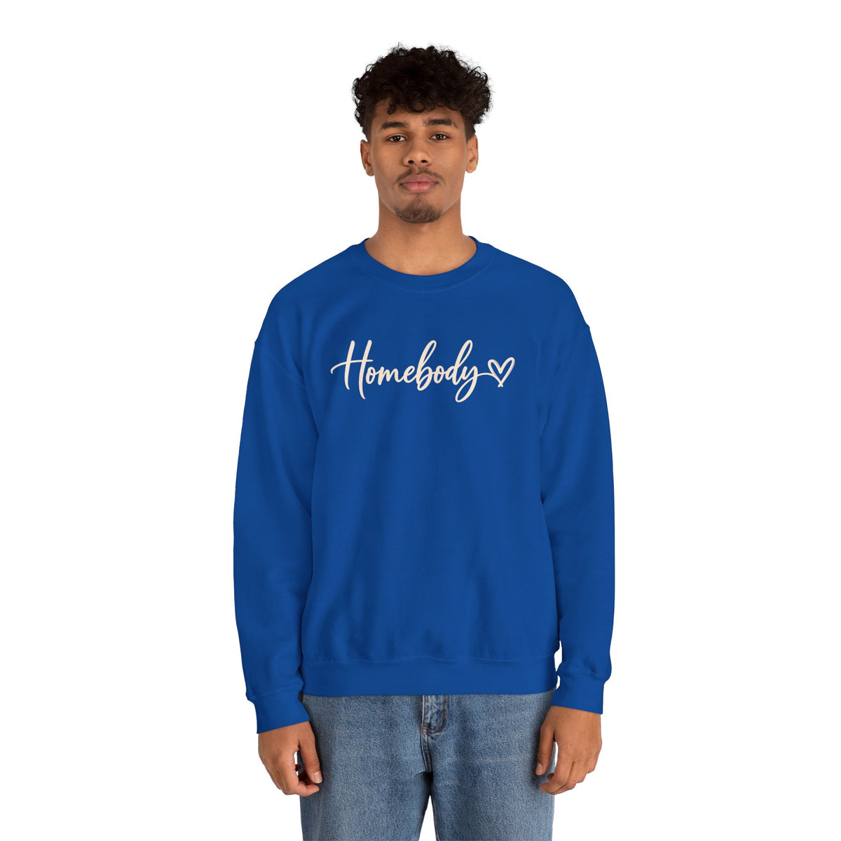 Homebody Crewneck Sweatshirt Cozy Homebody Pullover with Heart