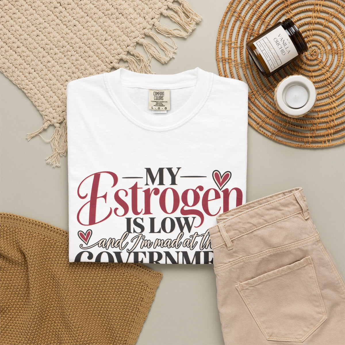 My Estrogen Is Low Shirt, Funny Menopause T-Shirt, Menopause Humor Tee, Perimenopause Gift for Women, Midlife Humor Shirt