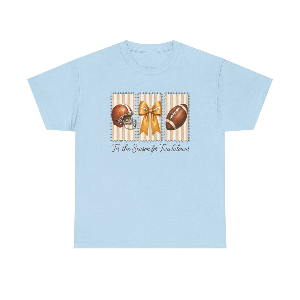 Football Holiday Tee Tis the Season for Touchdowns