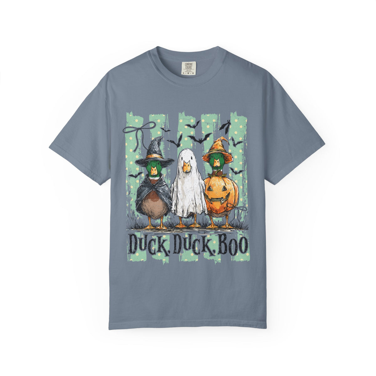 Duck Duck Boo Halloween T Shirt Cute Ducks in Costumes Graphic Tee