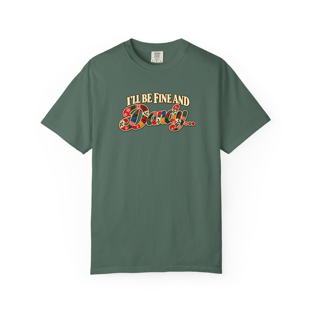 Fine and Dandy Christmas Shirt, Coordinating Couple Christmas Tee, Vintage Patchwork Holiday Shirt, Retro Christmas Graphic Tee
