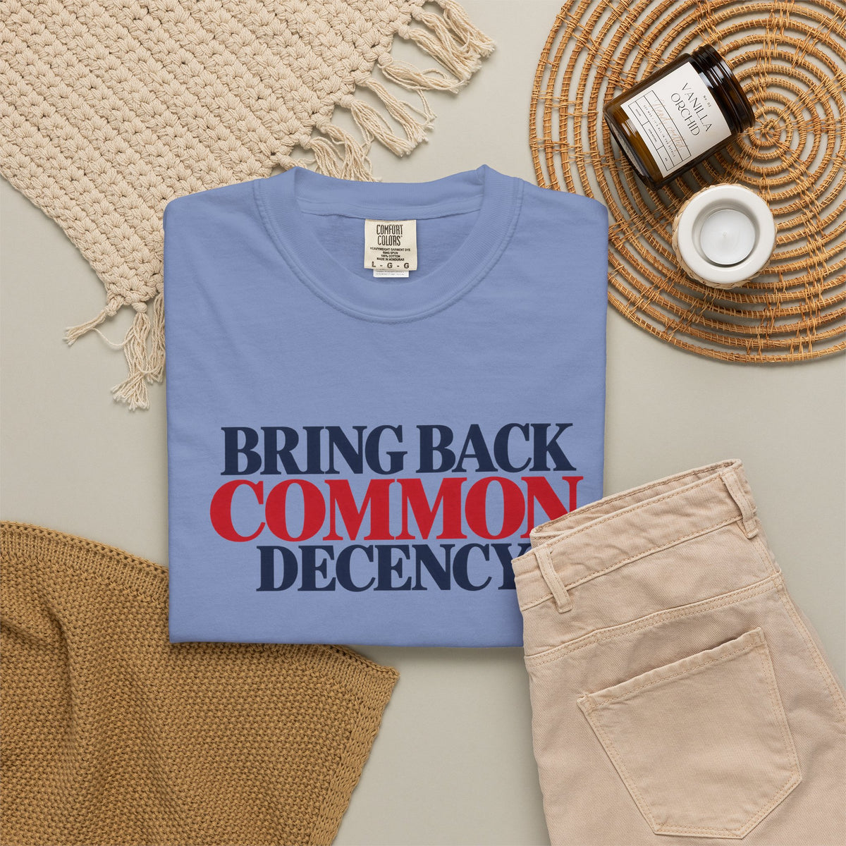 Bring Back Common Decency Shirt, Kindness Matters T-Shirt, Comfort Colors Patriotic Tee, Unity Shirt, Positive Message Graphic Tee